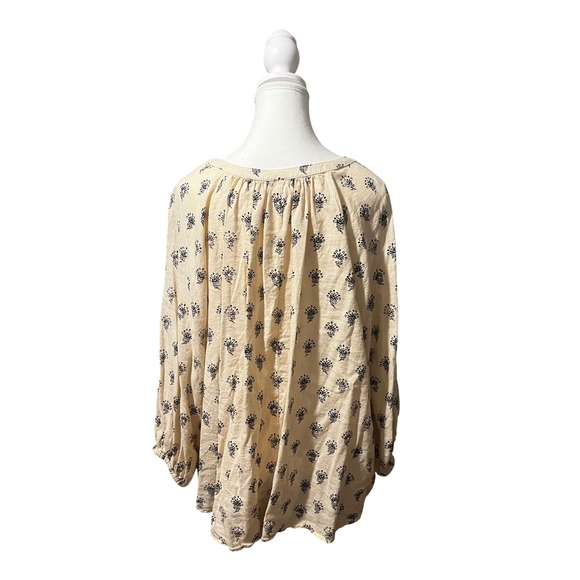 A‎ New Day Linen Blend Peasant Blouse (2XL) - Picture 3 of 5